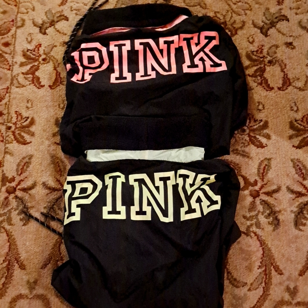 2 VS PINK lined jackets sz XS